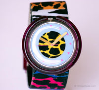 1991 swatch Pop pwk135 giungla ruggito orologio da stampa animale