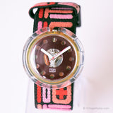 1991 swatch Pop pwk142 orologio rosso segreto | Pop rosso swatch Guarda gli anni '90