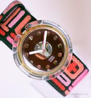 1991 swatch Pop PWK142 Secret rot Uhr | Roter Pop swatch Uhr 90er Jahre
