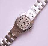 Quadratisch silberton Timex Mechanisch Uhr | Sehr klein Timex Uhr Für Frauen