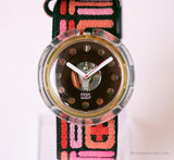 1991 swatch POP PWK142 Secret Red Watch | البوب ​​الأحمر swatch مشاهدة 90s