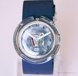 1991 swatch Pop pwk144 bleu légal montre | Squelette swatch montre 90