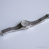Vintage Seiko 4700-5019 Watch | 90s Silver-tone Watch for Her