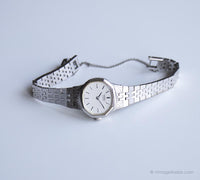Vintage ▾ Seiko 4700-5019 orologio | Orologio tono d'argento degli anni '90 per lei