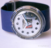 1991 swatch Pop pwk144 orologio blu legale | Scheletro swatch Guarda gli anni '90