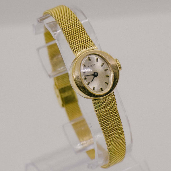 Art Deco Gold Timex Watch for Women | Vintage 80s Timex Watch for her