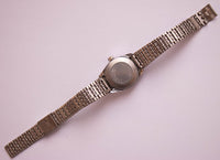 Vintage de tono plateado Timex Fecha reloj | Mecánico raro Timex reloj