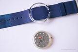 1991 swatch POP PWK144 Legal Blue Watch | هيكل عظمي swatch مشاهدة 90s