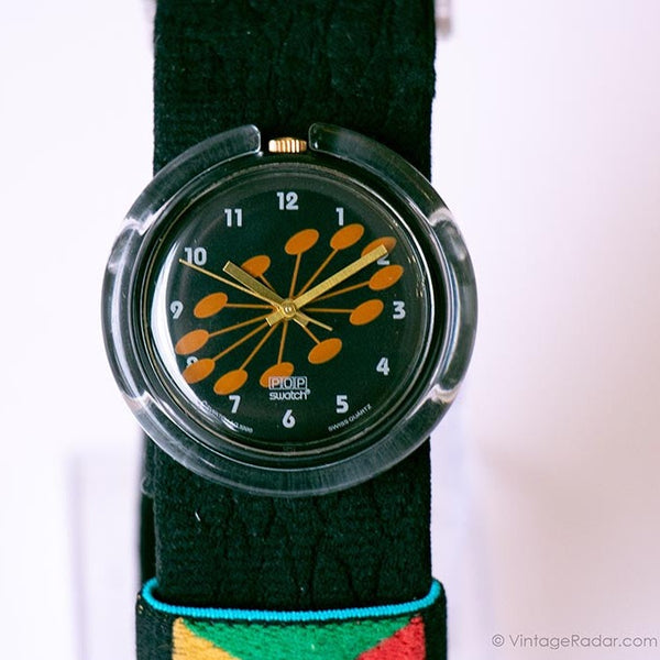 1996 POP swatch PMB110 Coffee Watch | ريرتو بوب swatch ميدي 90s