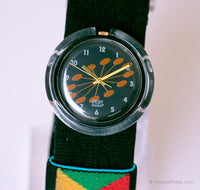 1996 Pop Swatch PMB110 Coffee Watch | Rerto Pop Swatch Midi 90s
