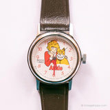 Vintage Annie Uhr | 80er Jahre silberfarbene mechanische Uhr