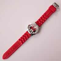Rojo Disney Minnie Mouse Antiguo reloj | Valla Disney Mundo reloj