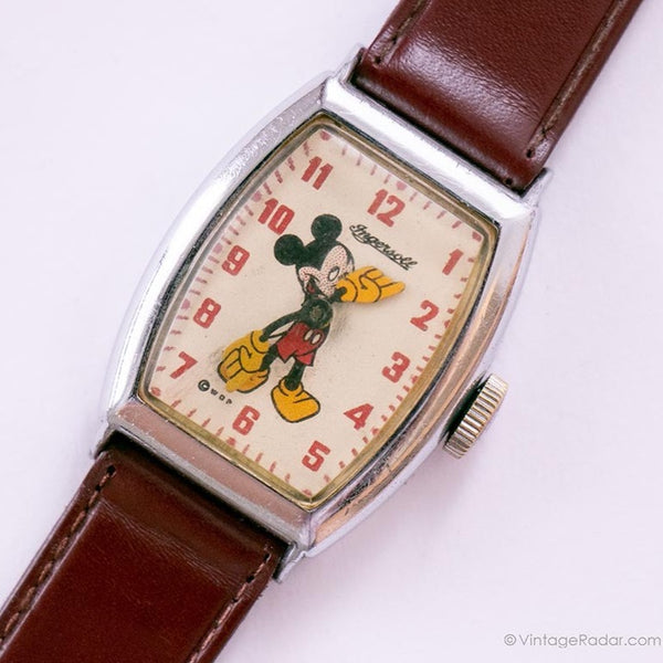 Raro vintage anni '40 Ingersoll Mickey Mouse Guarda - Edizione limitata