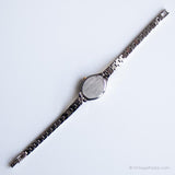 Ancien Citizen 5920-S91531 HSB montre | Minuscule argenté montre pour elle