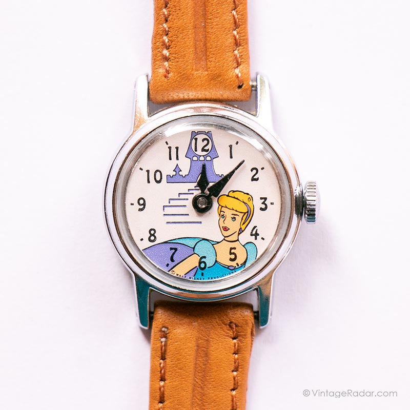 Vintage RARE Cinderella Disney Watch | Silver-tone Mechanical Watch ...