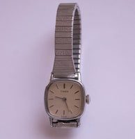 Retro-Vintage-Mechanik Timex Uhr | Kleiner Silberton Timex Uhr