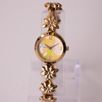 Vintage Luxury Tinker Bell Fairy Seiko Watch | Gold-Tone Disney Watch