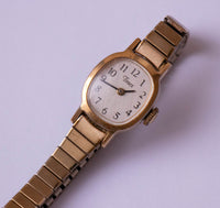 Pequeño mecánico de oro Timex De las mujeres reloj | Vestido de mujeres reloj