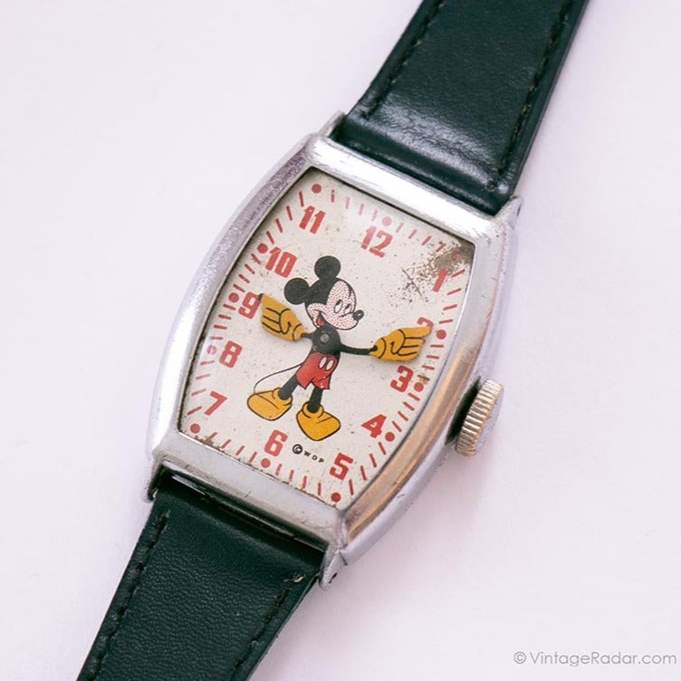 1940s Ingersoll US Time Corp. Mickey Mouse Mechanical Watch