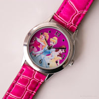 Rosado Disney Princesa Cenicienta Aurora y Belle reloj | Disney Recopilación