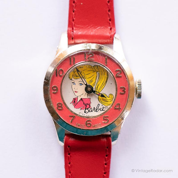 1963 Vintage Pink | Silver-tone Mechanical Watch – Vintage Radar