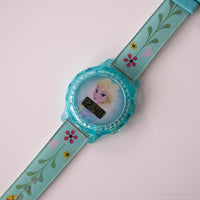 Elsa congelada Disney Princesa digital reloj | Vintage azul congelado reloj
