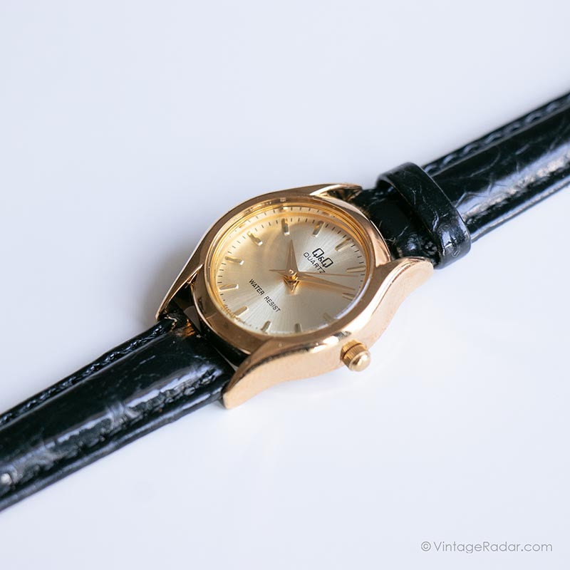 Montre Vintage Q&Q En Acier, Mouvement Quartz - Occasion Style Rétro