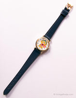 Seltener Vintage Care Bear Uhr durch Bradley | Goldfarbener mechanischer Uhr