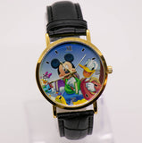 Groß Mickey Mouse & Donald Duck Vintage Quartz Uhr
