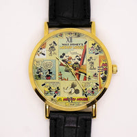 Retro Mickey Mouse y Minnie Mouse Estilo de cómic reloj