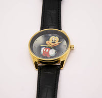 Oversize Mickey Mouse Orologio oro per uomini e donne