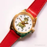 Seltener Vintage E.T. der Außerirdische Uhr | Goldfarbener mechanischer Uhr