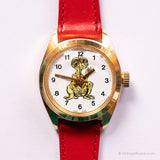 Seltener Vintage E.T. der Außerirdische Uhr | Goldfarbener mechanischer Uhr