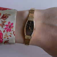 Vintage ▾ Seiko 1320-5019 r orologio | Orologio da donna del quadrante nero