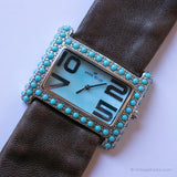 Ancien Anne Klein Designer montre | Dames turquoise montre