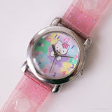 Pink Hello Kitty Vintage Watch | ساعة شخصية نغمة فضية