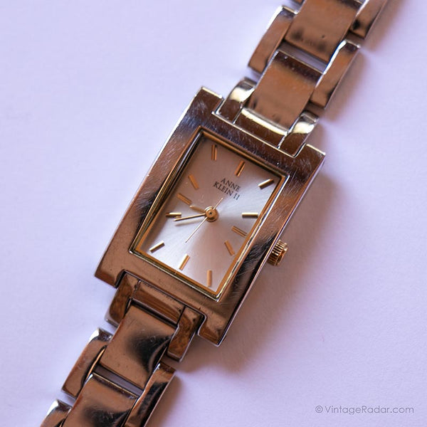 Antiguo Anne Klein II reloj para ella | Damas de tono plateado reloj