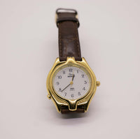 Goldton ungewöhnlich Timex Indiglo Uhr 1990er Retro Uhr Entwurf