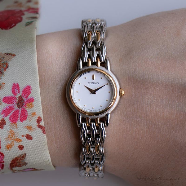 Jahrgang Seiko 1n00-1h20 R0 Uhr | Damen Gelegentlich Armbanduhr