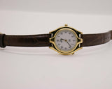 نغمة الذهب غير عادية Timex INDIGLO Watch التسعينات من القرن الماضي تصميم ساعة الرجعية