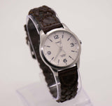Timex Indiglo Classic reloj Cuero marrón reloj Strap 90s Wut Wristates