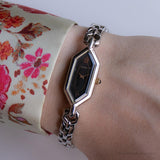 Ancien Seiko 2E20-7549 R0 montre | Montre-bracelet à collectionner unique des années 90