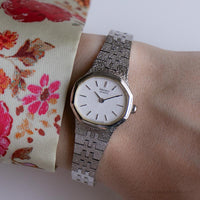 Vintage ▾ Seiko 4700-5019 orologio | Orologio tono d'argento degli anni '90 per lei