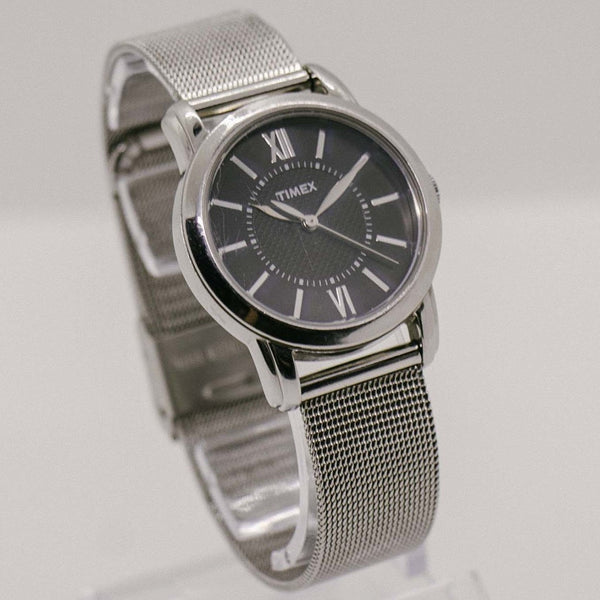 Schwarzer Zifferblatt Luxus Timex Klassisch Uhr | Modern elegant Timex Armbanduhr