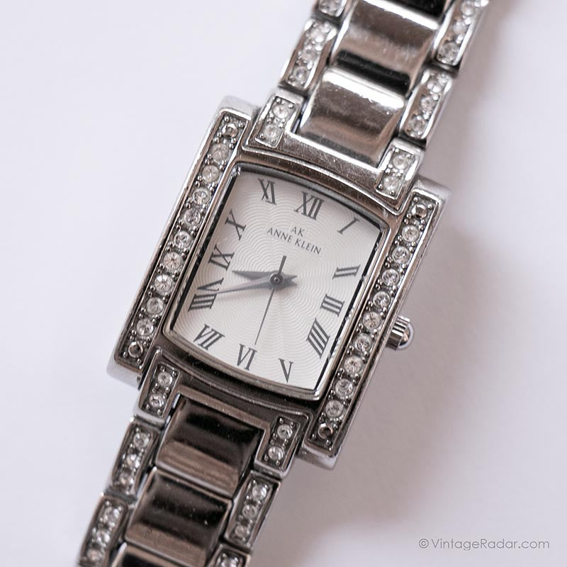 Anne Klein Dress Watch (Model: AK/3609SVRT) Vintage Anne Klein Diamond Watch | Ladies Dress Watch