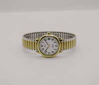 Zweifarbig Timex Indiglo -Datum Uhr Für Frauen CR 1216 Zelle