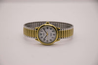 Two-Tone Timex Indiglo Date Watch for Women CR 1216 Cell