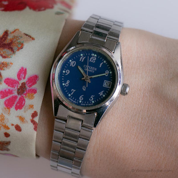 Ancien Citizen 6010-073207 montre | Montre-bracelet à collectionner unique des années 90