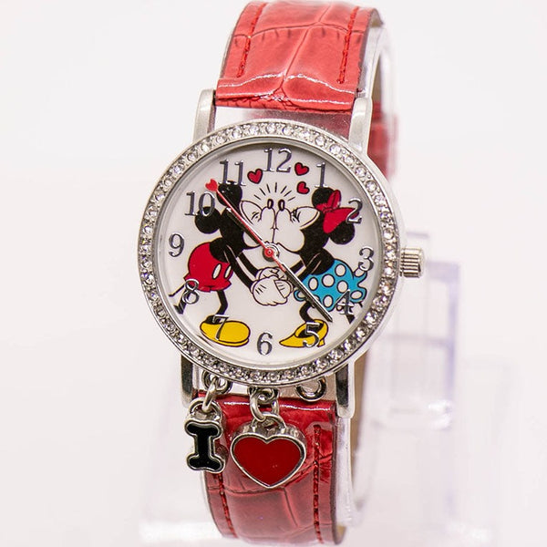 Mickey Mouse und Minnie Mouse Liebe Disney Uhr | Valentinstagsgeschenk