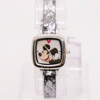 Small Funky Mickey Mouse Watch for Women on Sequin Strap
